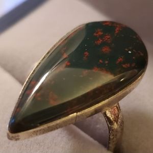 Bloodstone Ring Sz 8.5 New